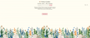 Homepage | Poetry Garden, Desktop