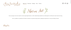 Nimra Bandukwala Nature Art page | Desktop