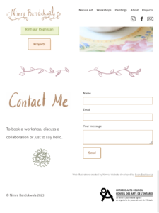 Contact form | Tablet